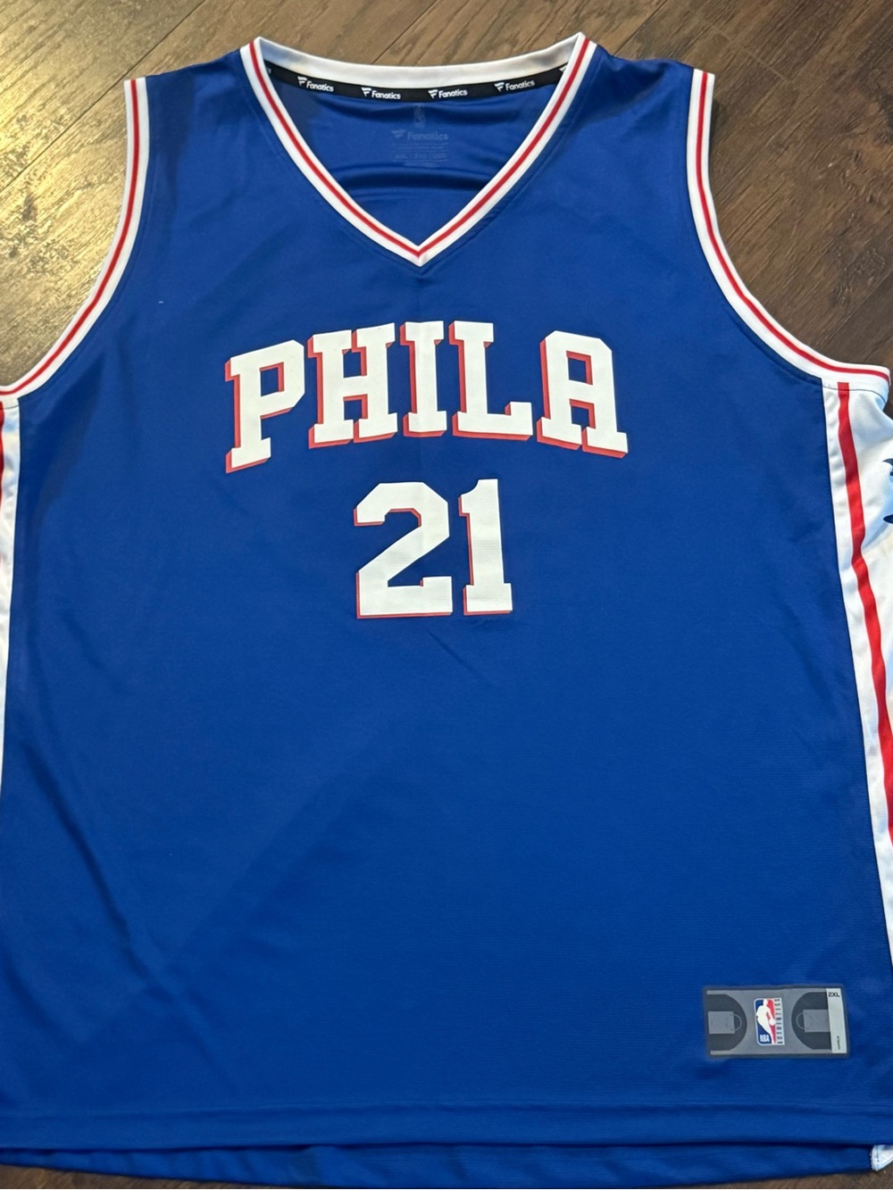 Joel Embiid Philly 76ers Fanatics Fast Break Replica Jersey - Icon Edit -2XL